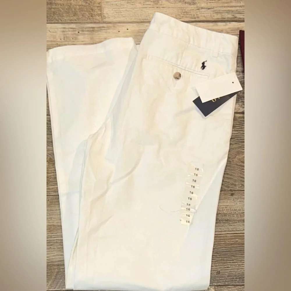 Boys white polo chinos - Picture 1 of 1